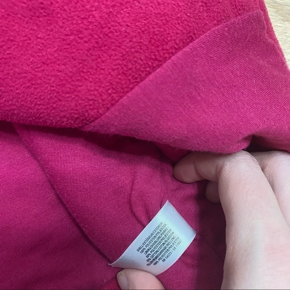 Old Navy Fleece Pea Coat 3A Girls Toddler Jacket Pink